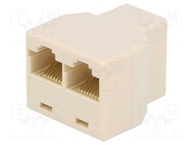 Divisor, Cat: 5e, Sistema: 8p8c, RJ45 tomada,RJ45.