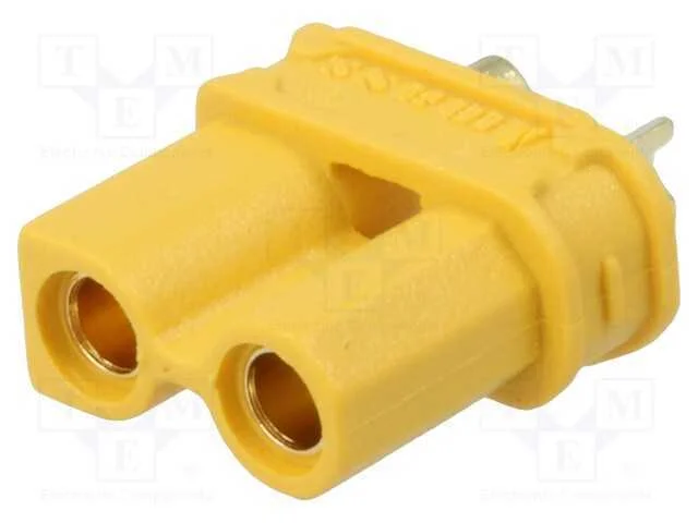 Ficha, de alimentação DC, XT30, fêmea, PIN: 2, co.