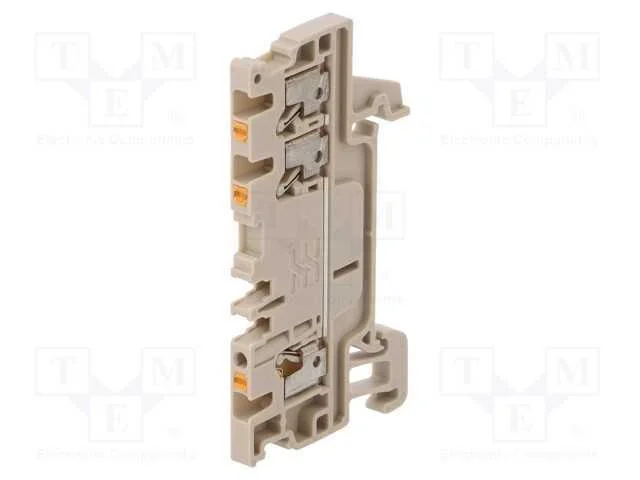 Conector: de carril, 1,5mm2, faixas: 1, braçadeir.
