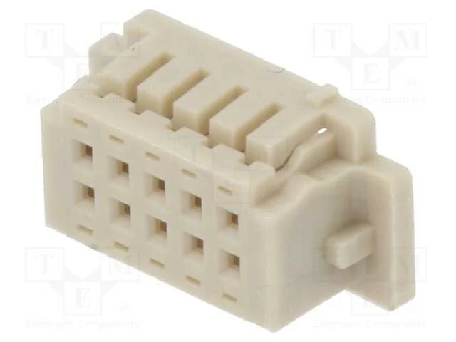 Ficha, Fio-Placa, F&ecirc;mea, Df13, 1,25mm, Pin: 10, Sem Contactos