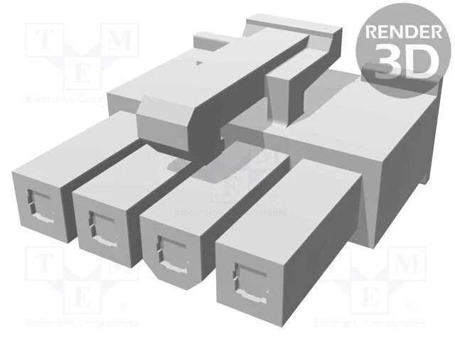 Ficha, Fio-Fio/Placa, F&ecirc;mea, Mini-Fit Jr, 4,2mm, Pin: 4, com Cabo