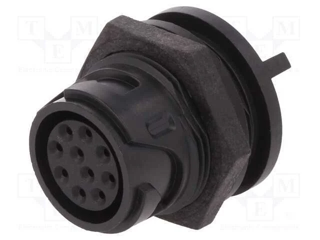Conector: redondos, tomada, fêmea, PIN: 10, Bucca.