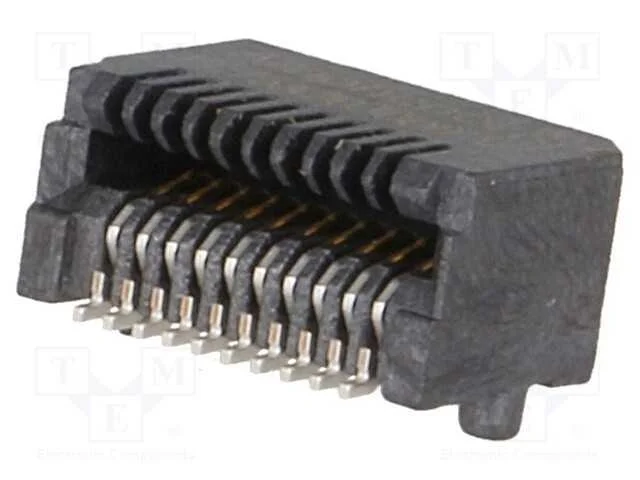Tomada, SFP, PIN: 20, dourado, 500mA, 300V, SMT, .
