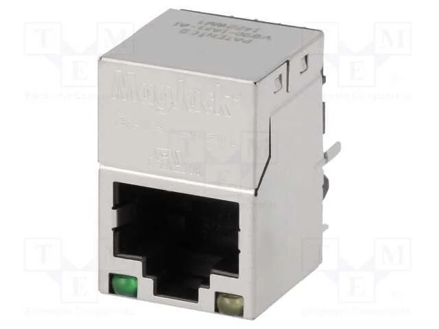 Tomada, RJ45, PIN: 8, blindadas,com díodo LED, Si.