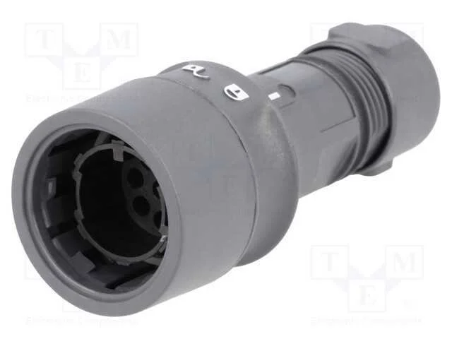 Conector: redondos, ficha, macho, PIN: 8, sem con.