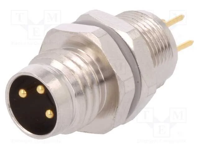 Conector: M8, Macho, Pin: 3, Não Blindados, Tomada, Ip67, 60v