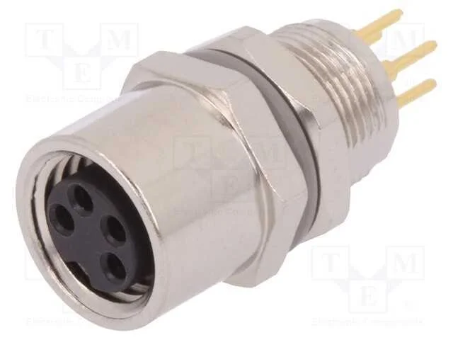 Conector: M8, Fêmea, Pin: 4, Não Blindados, Tomada, Ip67, 30v