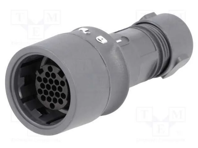 Conector: redondos, ficha, fêmea, PIN: 22, sem co.