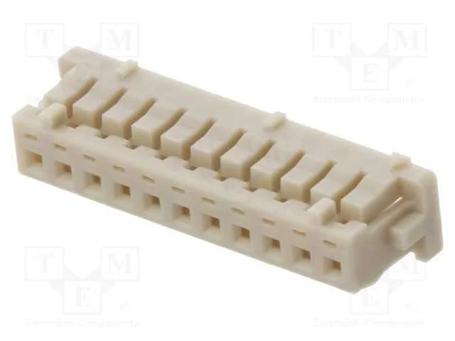 Ficha, Fio-Placa, F&ecirc;mea, Df13, 1,25mm, Pin: 11, Sem Contactos