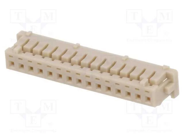 Ficha, Fio-Placa, F&ecirc;mea, Df13, 1,25mm, Pin: 15, Sem Contactos