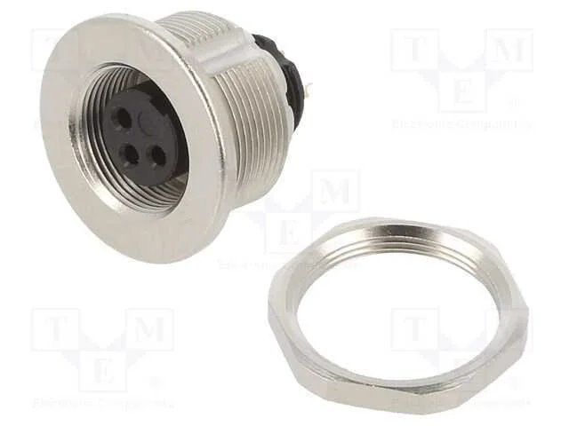 Conector: M9, Tomada, Fêmea, Cobertura: Dourado, 125v, Ip67, Pin: 3