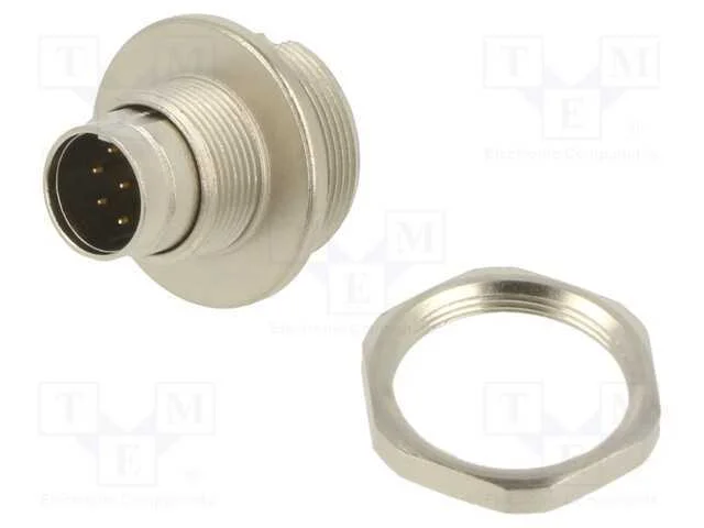 Conector: M9, tomada, macho, Cobertura: dourado, .