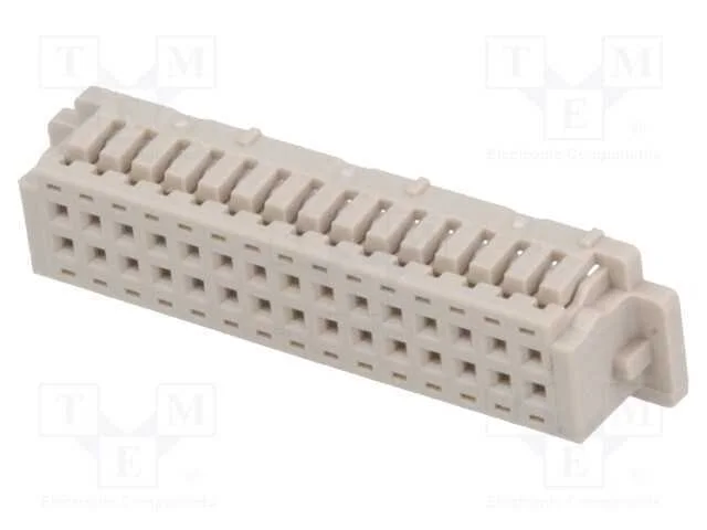 Ficha, Fio-Placa, F&ecirc;mea, Df13, 1,25mm, Pin: 30, Sem Contactos