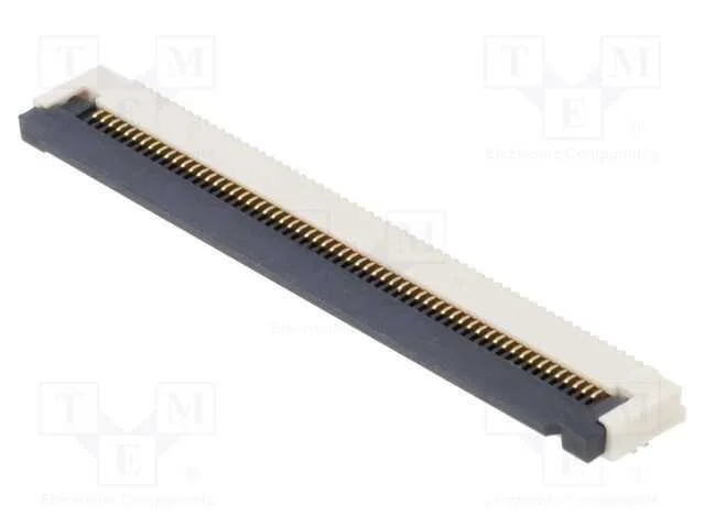 Conector: FFC/FPC, horizontais, PIN: 60, ZIF, SMT.