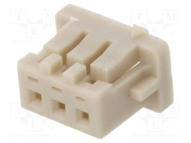 Ficha, Fio-Placa, F&ecirc;mea, Df13, 1,25mm, Pin: 3, Sem Contactos