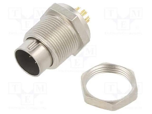 Conector: M9, Tomada, Macho, Cobertura: Dourado, 125v, Ip40, Pin: 7