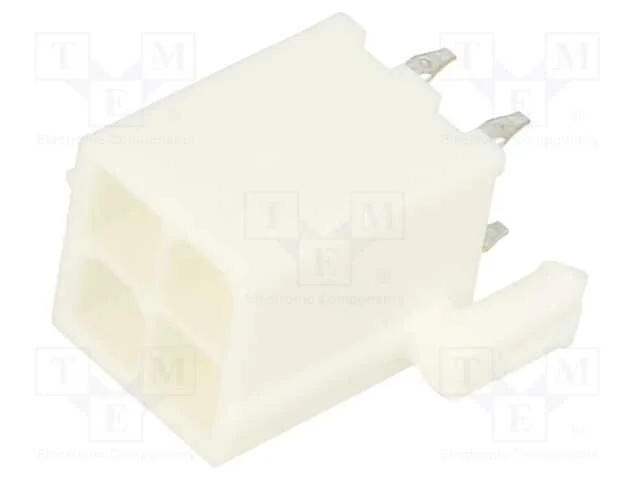 Tomada, Fio-Placa, Macho, Mini-Fit Jr, 4,2mm, Pin: 4, Tht, 9a