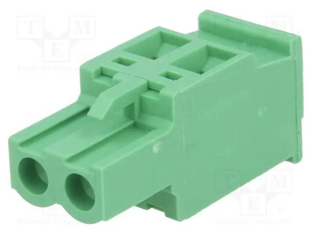 Bloco Terminal Separável, 5mm, Faixas: 2, Angular.