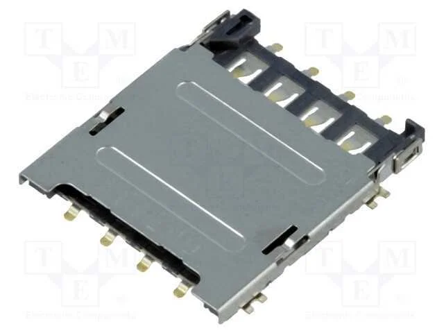 Conector: para Cartões, Micro Sim, com Tampa Articulada, Smt