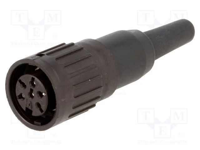 Ficha, Din, Fêmea, Pin: 6, Simples, com Cabo, Solda, 300v, 5a, 0,5mm2