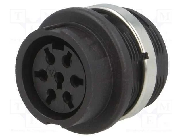 Tomada, Din, Fêmea, Sem Contactos, Pin: 7, Sistema: 360, 300v, Ip40