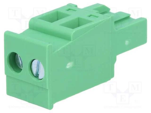 Bloco Terminal Separável, 5,08mm, Faixas: 2, Angulares, Ficha