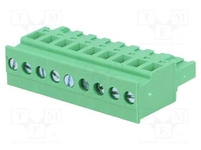 Bloco Terminal Separável, 5,08mm, Faixas: 9, Angu.