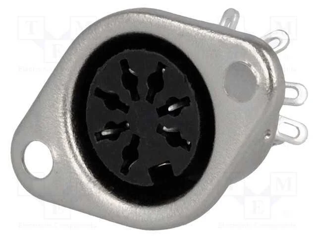 Tomada, Din, Fêmea, Pin: 7, Sistema: 270, Simples, Solda, Din 45329