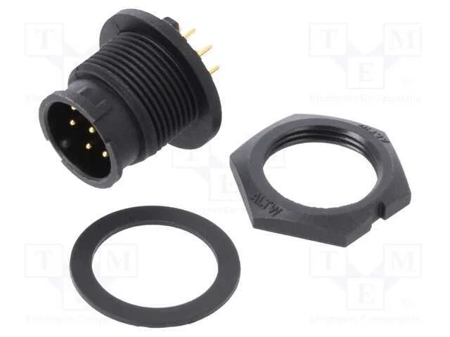 Conector: Redondos, Tomada, Tamanho B, Macho, Pin: 8, de Baioneta