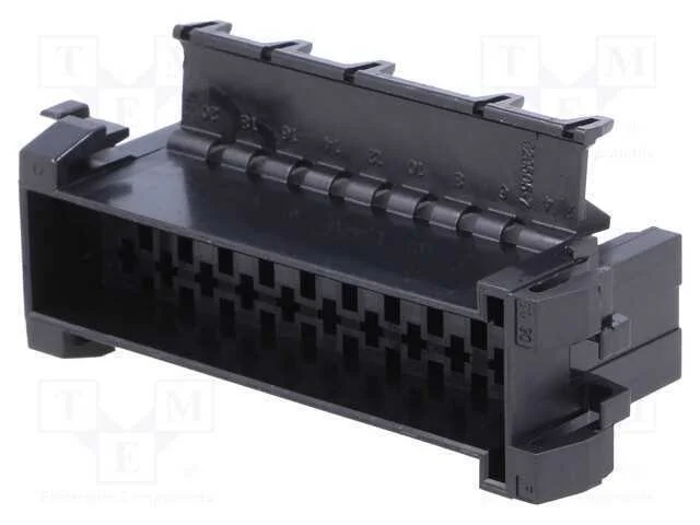 Conector: Fio-Fio, Jpt, Macho, Ficha, com Cabo, Pin: 22, Preta