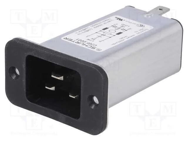 Conector: de alimentação, tomada, macho, 20A, 250.