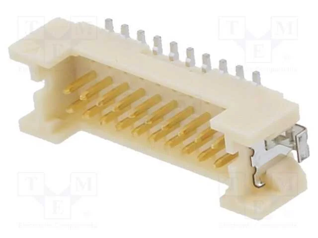 Tomada, Fio-Placa, Macho, Df13, 1,25mm, Pin: 20, Smt, para Pcb