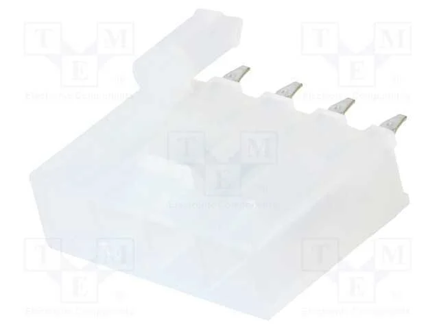 Tomada, Fio-Placa, Macho, Mini-Fit Jr, 4,2mm, Pin: 4, Tht, 9a