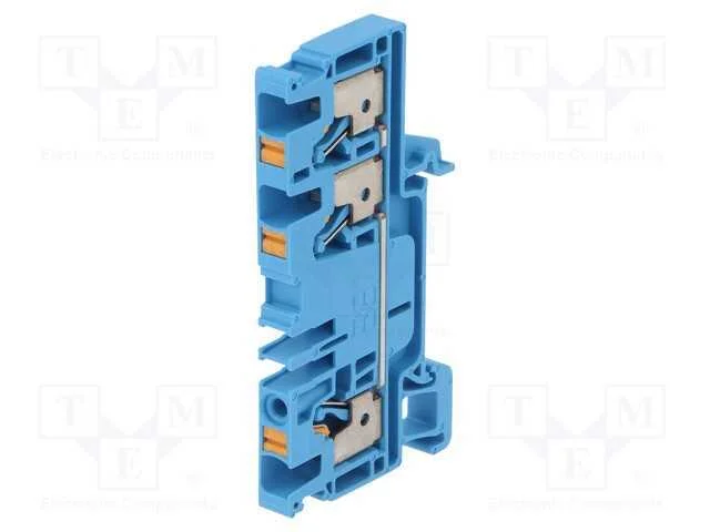 Conector: de carril, 4mm2, faixas: 1, braçadeiras.