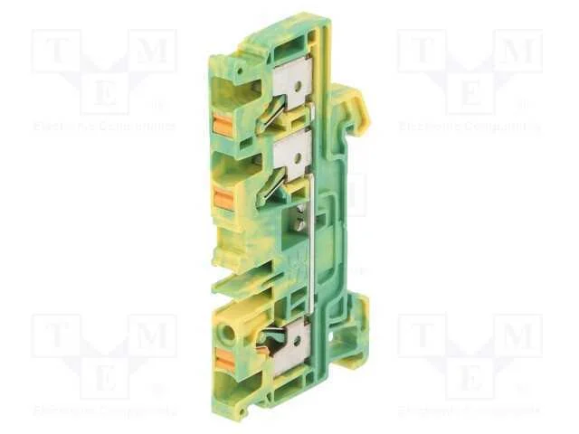 Conector: de carril, 4mm2, faixas: 1, braçadeiras.