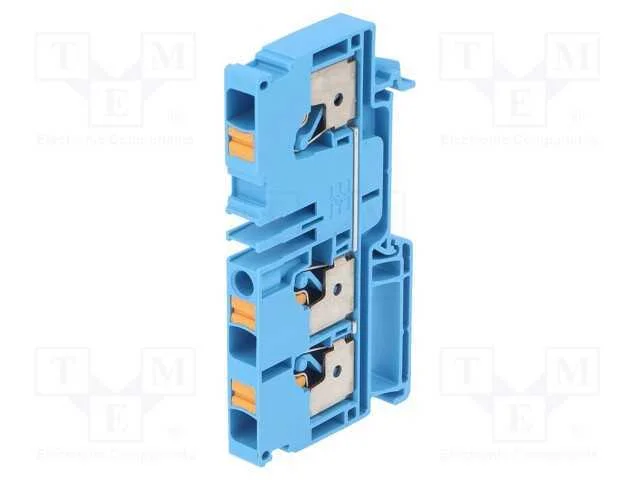 Conector: de carril, 6mm2, faixas: 1, braçadeiras.