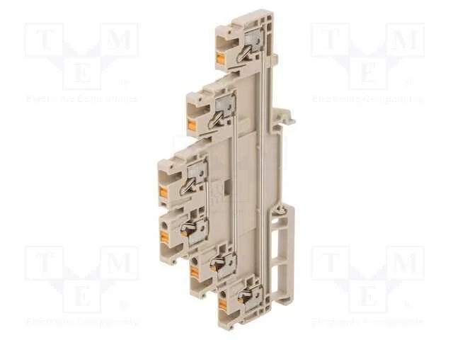 Conector: de carril, 2,5mm2, faixas: 3, braçadeir.