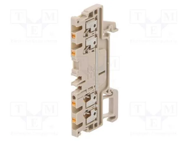 Conector: de carril, 1,5mm2, faixas: 1, braçadeir.