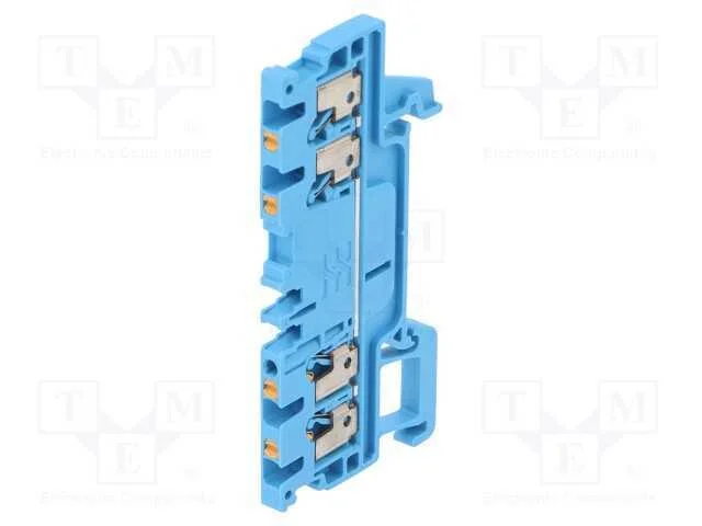 Conector: de carril, 1,5mm2, faixas: 1, braçadeir.