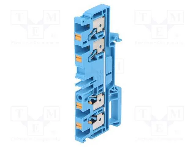 Conector: de carril, 4mm2, faixas: 1, braçadeiras.