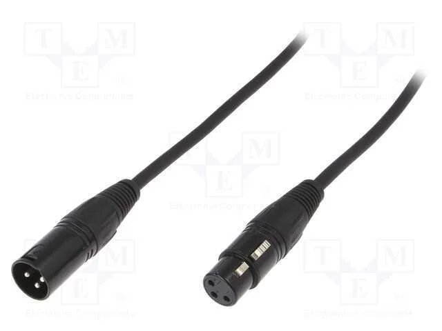 Macho-Fémea, Pin: 3, Cabo: Xlr-Xlr, 5m
