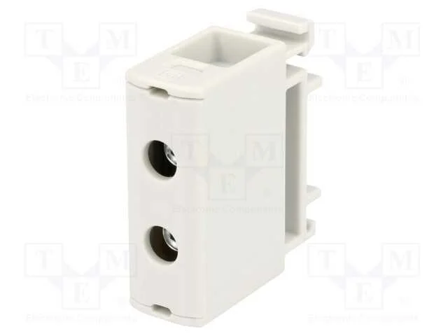 Conector: de Carril, 2,5÷35mm2, Faixas: 1, Braçadeiras: 2, Cinzenta