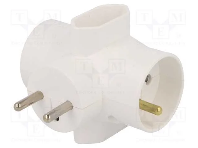 Conector: de alimentação, multiplicador, 2P,2P+PE.
