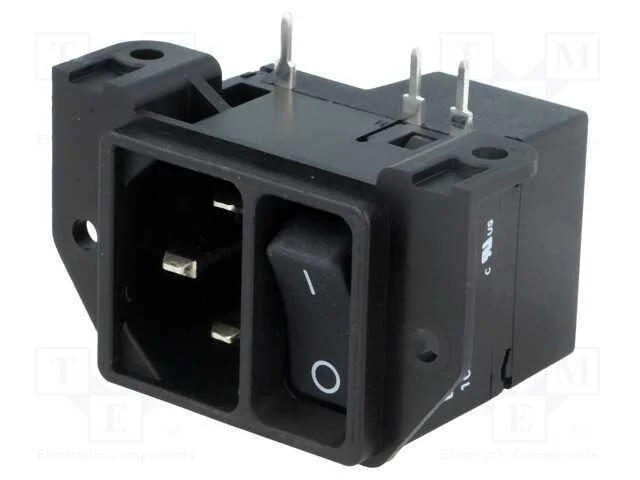 Conector: de alimentação, tomada, macho, 11A, IEC.