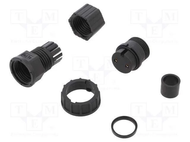 Conector: redondos, ficha, Tamanho D, fêmea, PIN:.