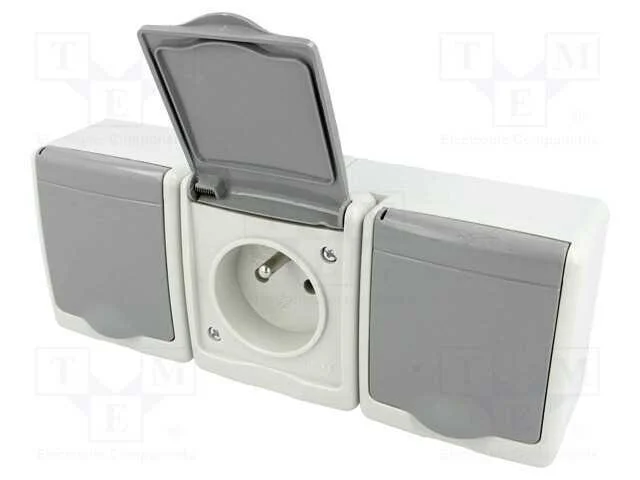 Conector: de alimentação, tomada, 2P+PE, 250VAC, .