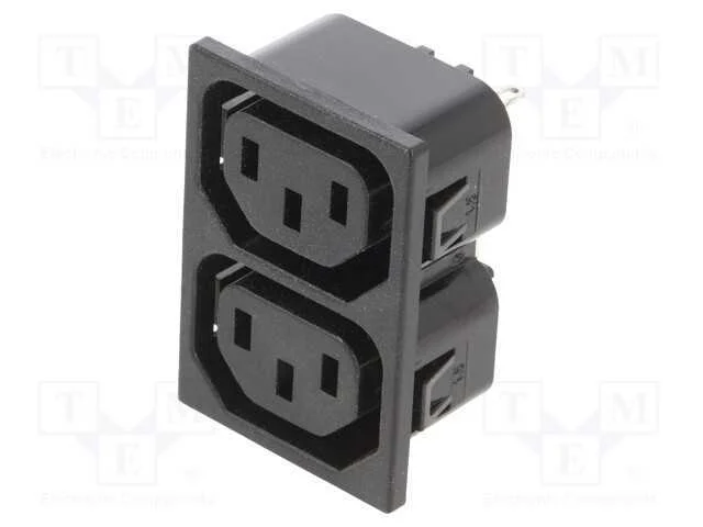 Conector: de alimentação, fêmea, tomada, 250VAC, .