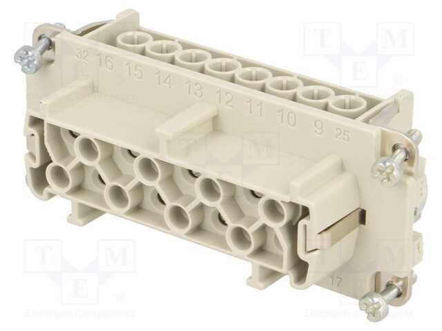 Conector: HDC, inserto de contatos, fêmea, EPIC H.