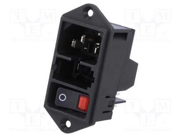 Conector: de Alimentação, Tomada, Macho, 10a, 250vac, Iec 60320