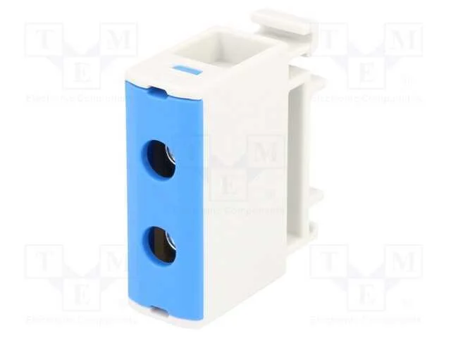Conector: de Carril, 2,5÷35mm2, Faixas: 1, Braçadeiras: 2, Azul